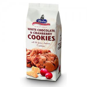 Merba White Chocolate Cranberry Cookies 200 g