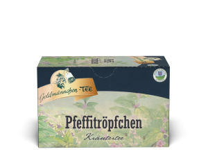 Goldmännchen-TEE Pfeffitröpfchen mit Einzelversiegelung 40 Gramm