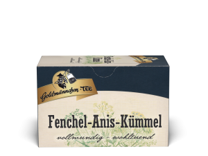 Goldmännchen-TEE Fenchel-Anis-Kümmel mit Einzelversiegelung 40 Gramm