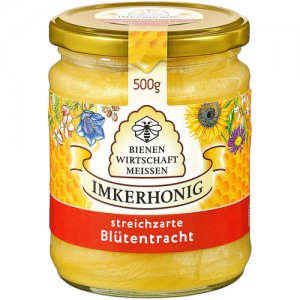 Bienenwirtschaft Meissen Imkerhonig streichzarte Blütentracht 500 g 