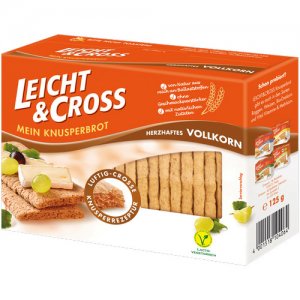LEICHT & CROSS Knusperbrot Herzhaftes Vollkorn 125 g