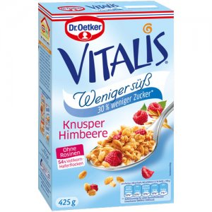 Dr. Oetker VITALIS Weniger süß Knusper Himbeere 425 g 