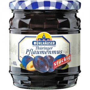 Mühlhäuser Thüringer Pflaumenmus stückig 450 g