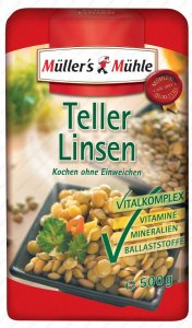 Müllers Mühle Teller-Linsen 500 g