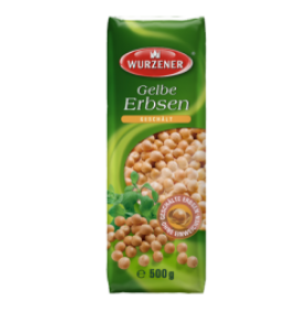 Wurzener gelbe Erbsen geschält 500 g