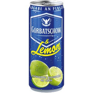 Wodka Gorbatschow und Lemon 10% Vol. 0,33l EINWEG