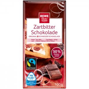 REWE Beste Wahl Zartbitter Schokolade 100g