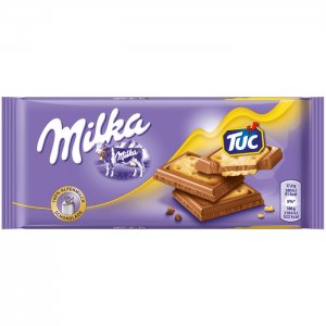 Milka Tafel Alpenmilch & Tuc Cracker 87g