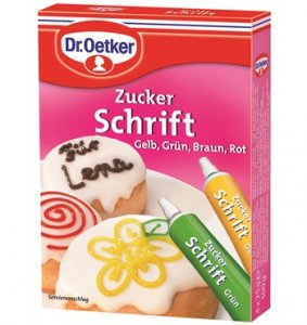 Dr. Oetker Zuckerschrift 4 Farben 100 g