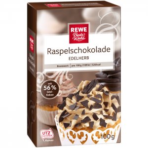 REWE Beste Wahl Raspelschokolade edelherb 100 g