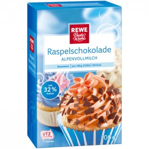 REWE Beste Wahl Raspelschokolade Vollmilch 100 g