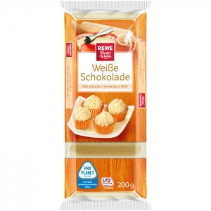 REWE Beste Wahl Weiße Schokoladen-Kuvertüre 200 g