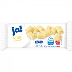 ja! Weiße Schokolade 100g