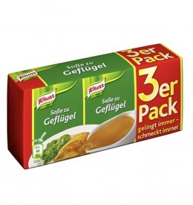 Knorr - Soße zu Geflügel 3 x 250 ml, 69 g