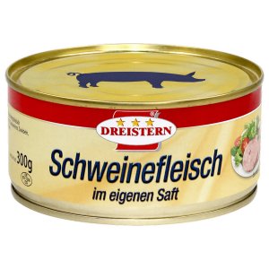 Dreistern Schweinefleisch im eigenen Saft 300 g
