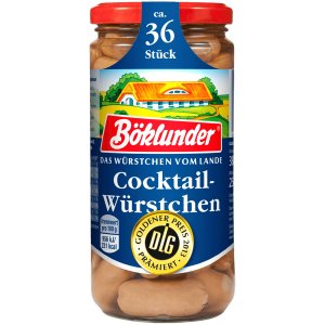 Böklunder Cocktailwürstchen in Eigenhaut 250g, 36 Stück