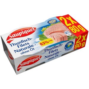 Saupiquet Thunfisch-Filet ohne Öl 160 g