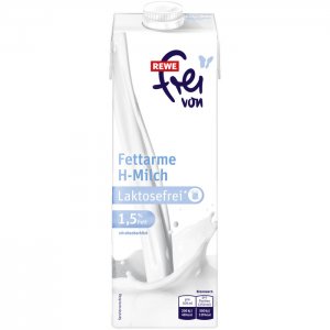 REWE Frei von Fettarme H-Milch 1,5% 1 l