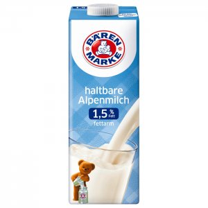 Bärenmarke Die haltbare Alpenmilch 1,5% 1 l