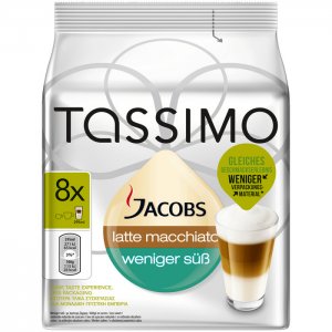 Jacobs Tassimo Latte Macchiato weniger süß 236 g