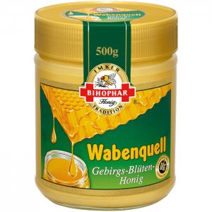 Bihophar Wabenquell Gebirgsblüten-Honig 500 g