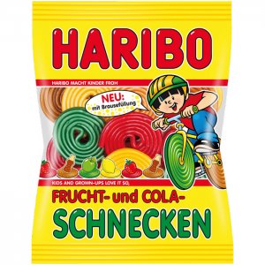 Haribo Frucht- & Colaschnecken 175g