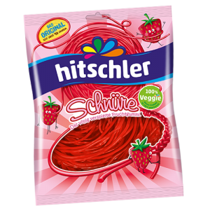  HITSCHLER Fruchtgummi Erdbeerschnüre, 125 g 