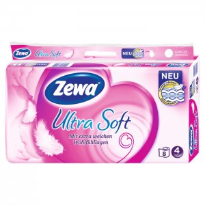 Zewa Ultra Soft Toilettenpapier 4-lagig 8x150 Blatt