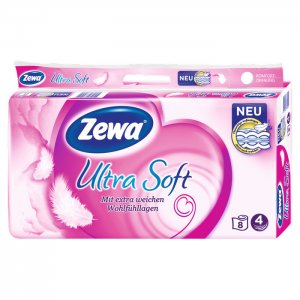 Zewa Ultra Soft Toilettenpapier 4-lagig 8x150 Blatt