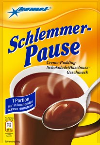 Schlemmerpause Tassenpudding Schokolade/Haselnuss-Geschmack 55g