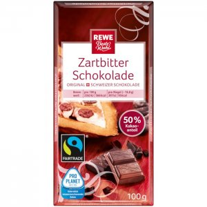 REWE Beste Wahl Edel Bitter 72% 100g