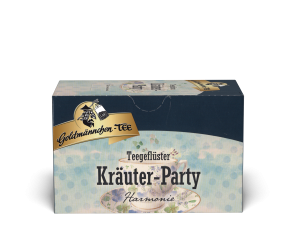 Goldmännchen-TEE Teegeflüster Kräuter-Party Einzelversiegelung 20 Filterbeutel