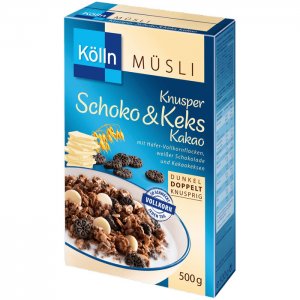 Kölln Müsli Knusper Schoko & Keks Kakao 500g