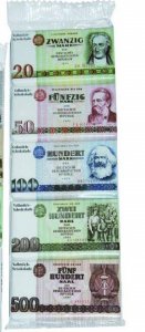 Rotstern Minischokolade DDR Geldscheine 5x10g