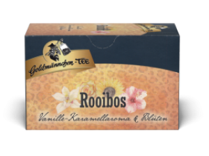Goldmännchen Tee Rooibos Vanille-Karamell & Blüten 36g