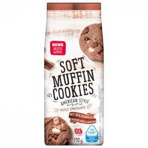 REWE Beste Wahl Soft Muffin Cookies 210g