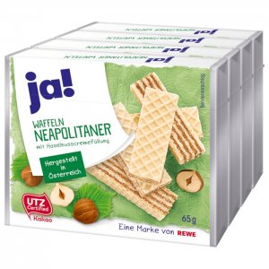 ja! Neapolitaner Waffeln 4x65g