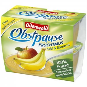 Odenwald Obstpause Fruchtmus Apfel & Banane 4x100g