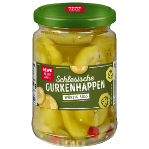 REWE Beste Wahl Schlesische Gurkenhappen würzig-süß 290g von REWE Beste Wahl