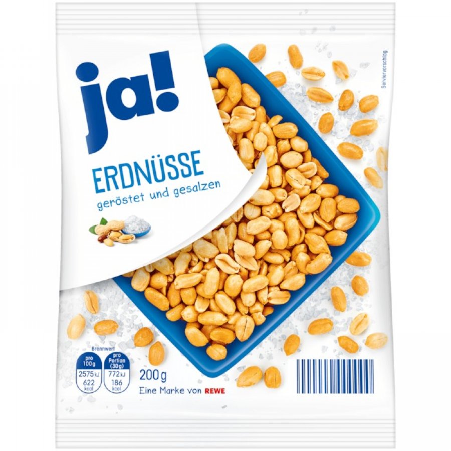 ja! Erdnüsse geröstet und gesalzen 200g