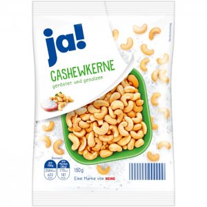 ja! Cashewkerne geröstet und gesalzen 150g