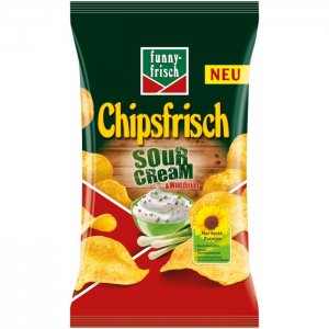 Funny-frisch Chipsfrisch Sour Cream & Wild Onion 175g