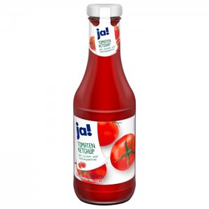 ja! Tomatenketchup mit Zucker & Süßungsmittel 500ml