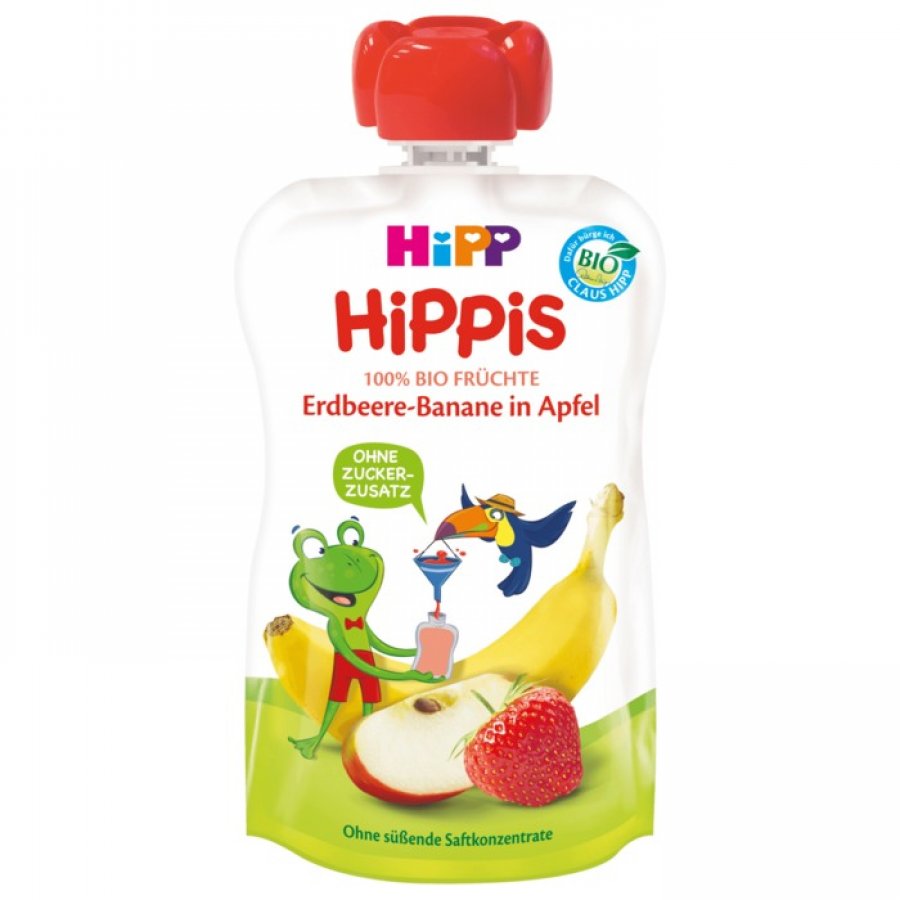 Hipp Hippis Ferdi Frosch Erdbeer-Banane in Apfel 100g