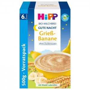 Hipp Milchbrei Gute Nacht Grieß Banane 500g