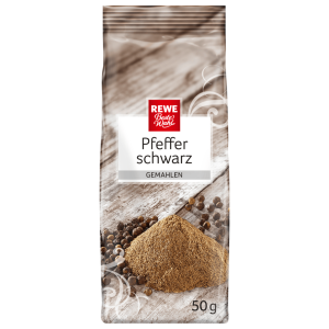 REWE Beste Wahl Pfeffer Schwarz gemahlen 50g