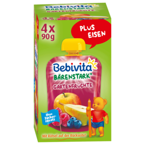 Bebivita Kinder-Spaß Gartenfrüchte 4x90g