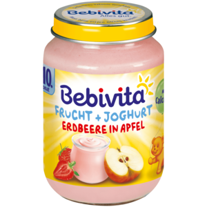 Bebivita Frucht & Joghurt Erdbeere in Apfel 190g