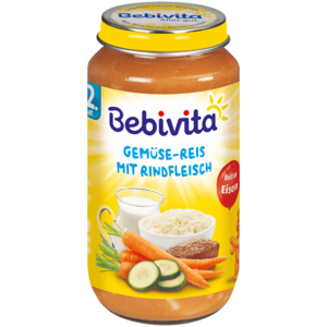 Bebivita Gemüse-Reis mit Rindfleisch 250g