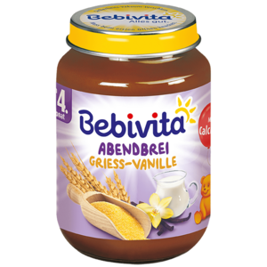 Bebivita Babys Abendbrei Grieß-Vanille 190g